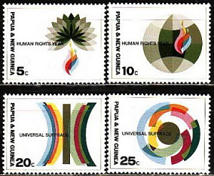 Папуа Новая Гвинея, 1968, Права человека, 4 марки